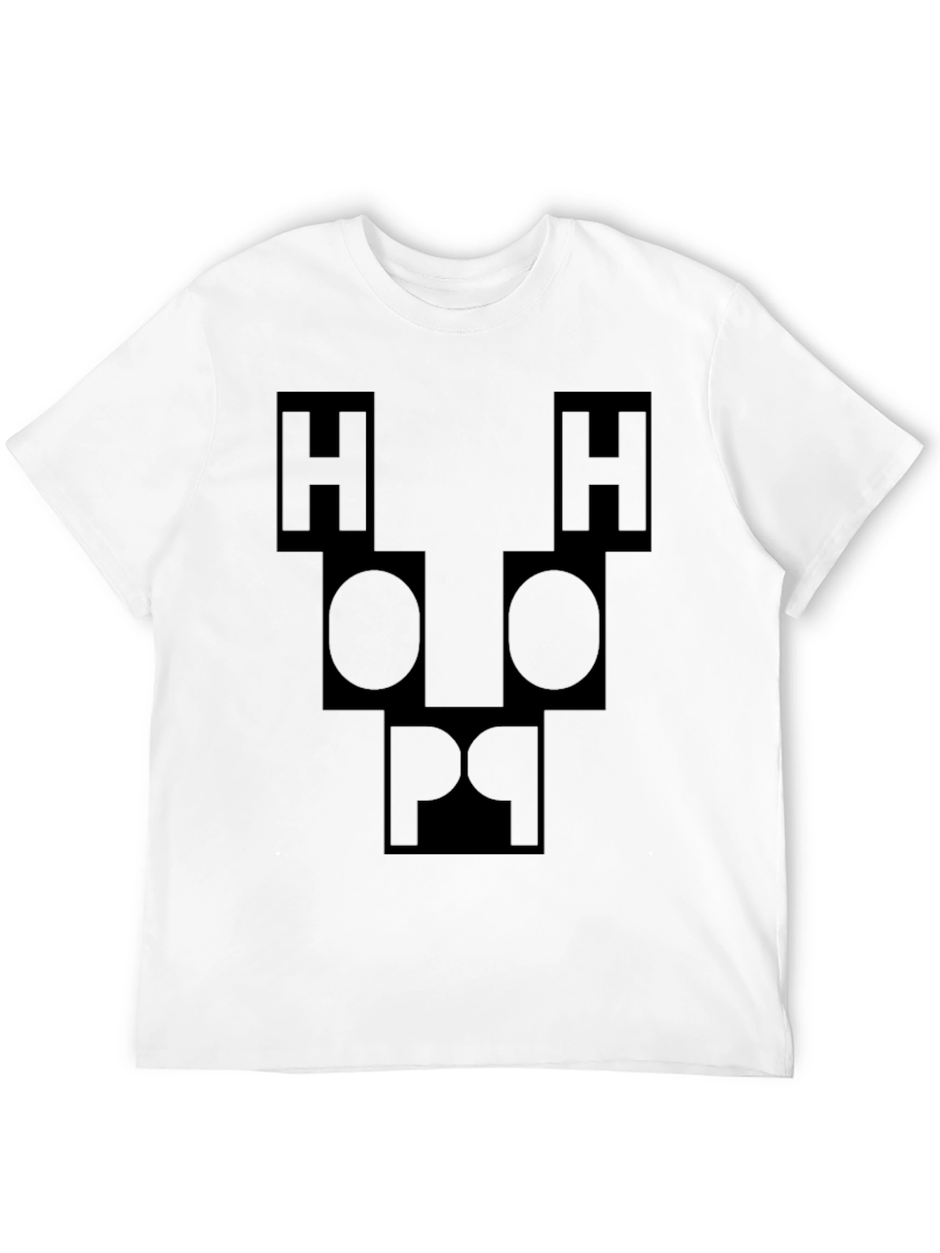 Abstract Face Graphic Tee - Black Unisex T-Shirt