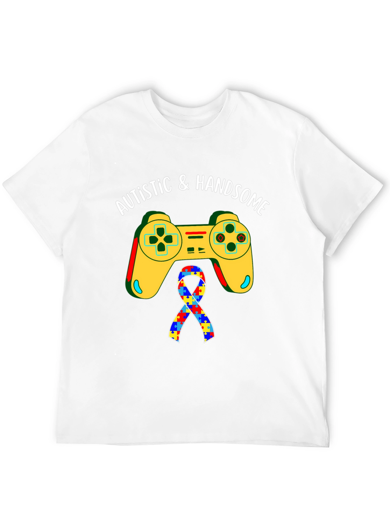 Autistic & Handsome Gaming T-Shirt