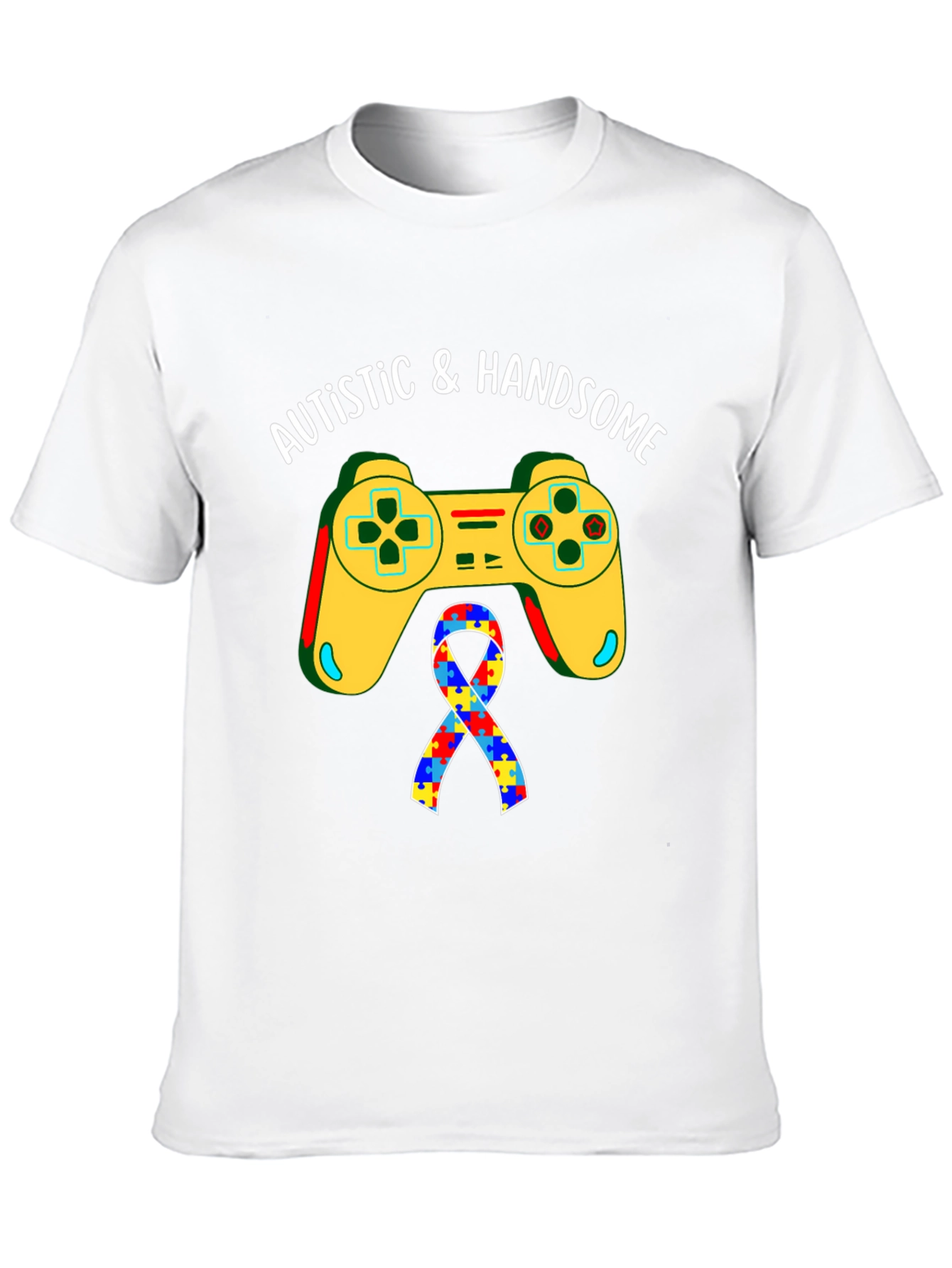 Autistic & Handsome Gaming T-Shirt