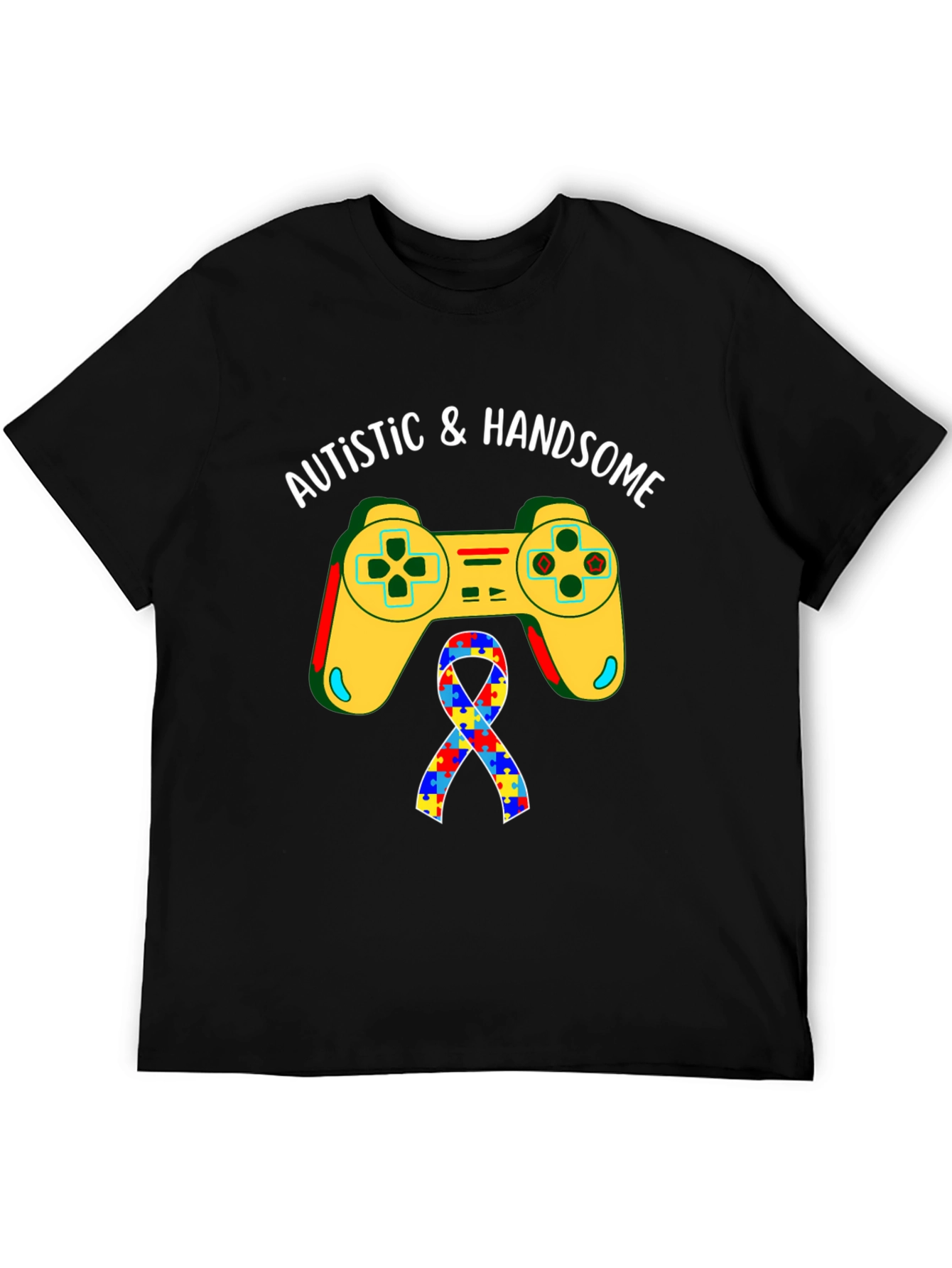 Autistic & Handsome Gaming T-Shirt