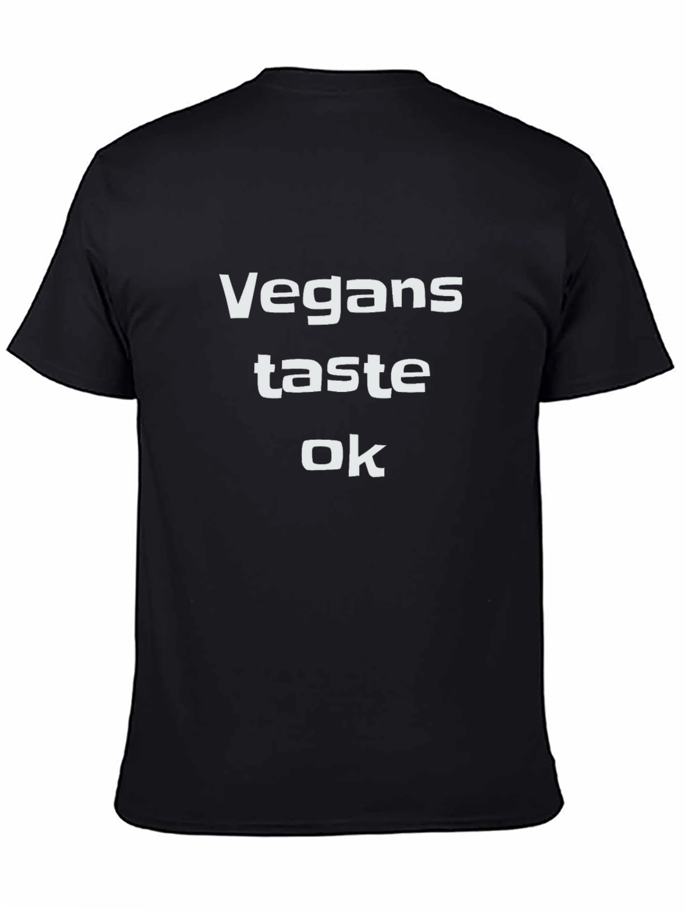 Vegans Taste OK Black Graphic T-Shirt