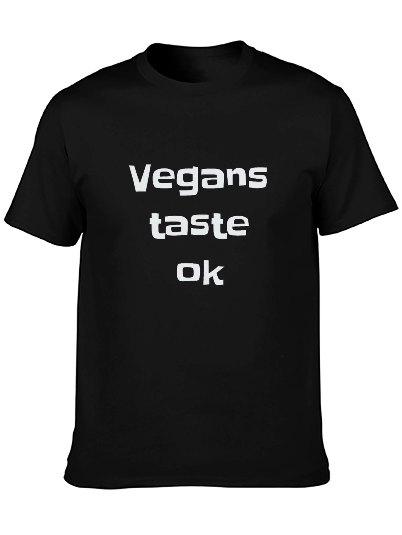 Vegans Taste OK Black Graphic T-Shirt