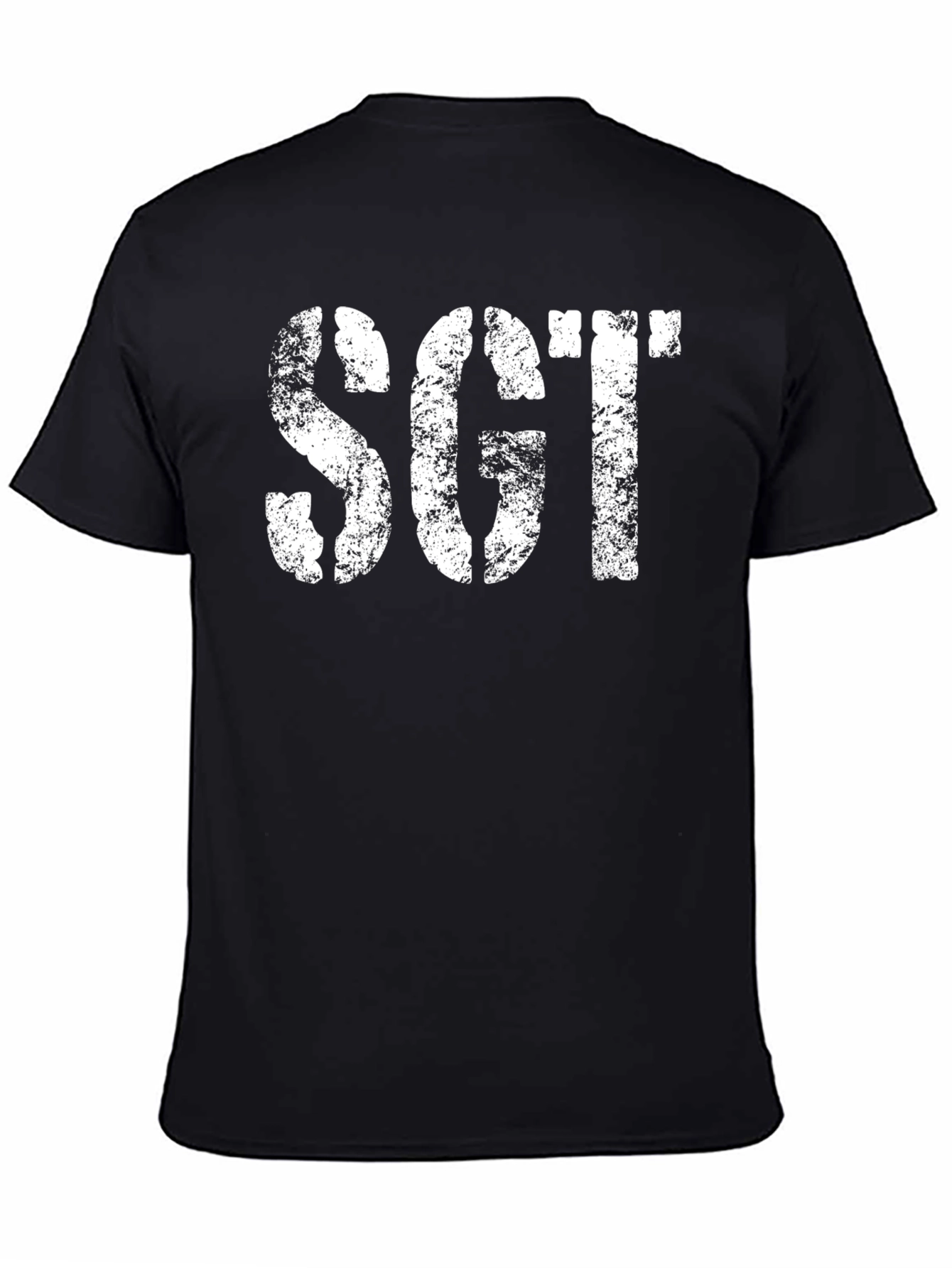 SGT Black Graphic Tee - Military Style T-Shirt