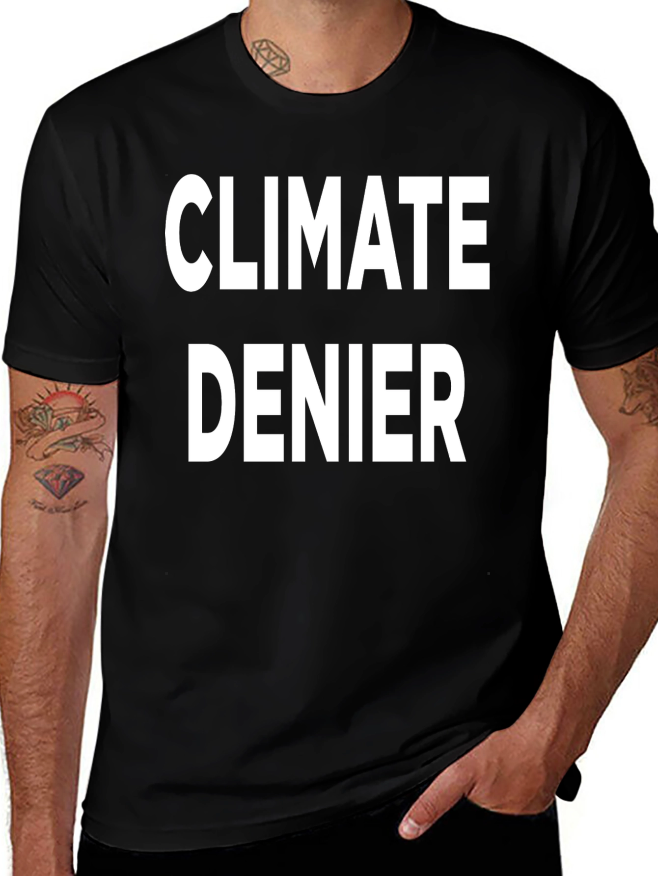 Climate Denier Graphic T-Shirt