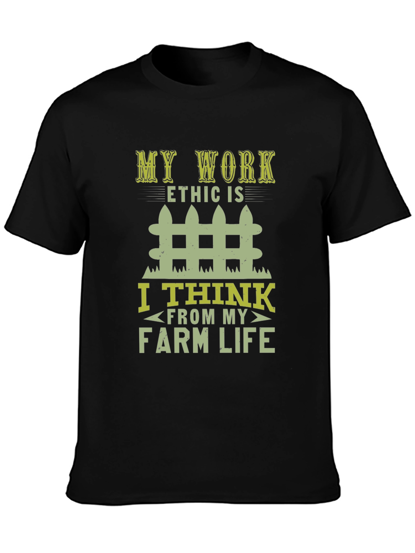 Farm Life Work Ethic Graphic T-Shirt