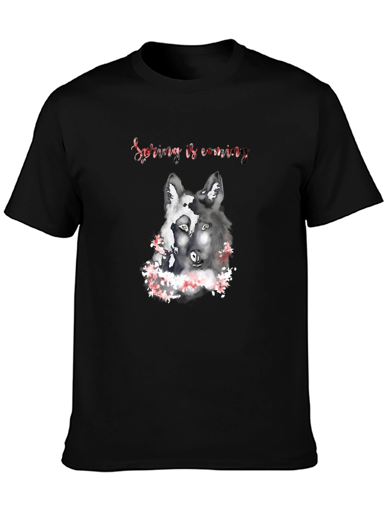 Spring Wolves Black T-Shirt