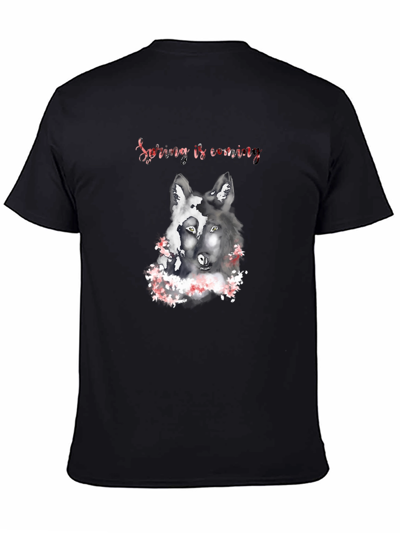 Spring Wolves Black T-Shirt