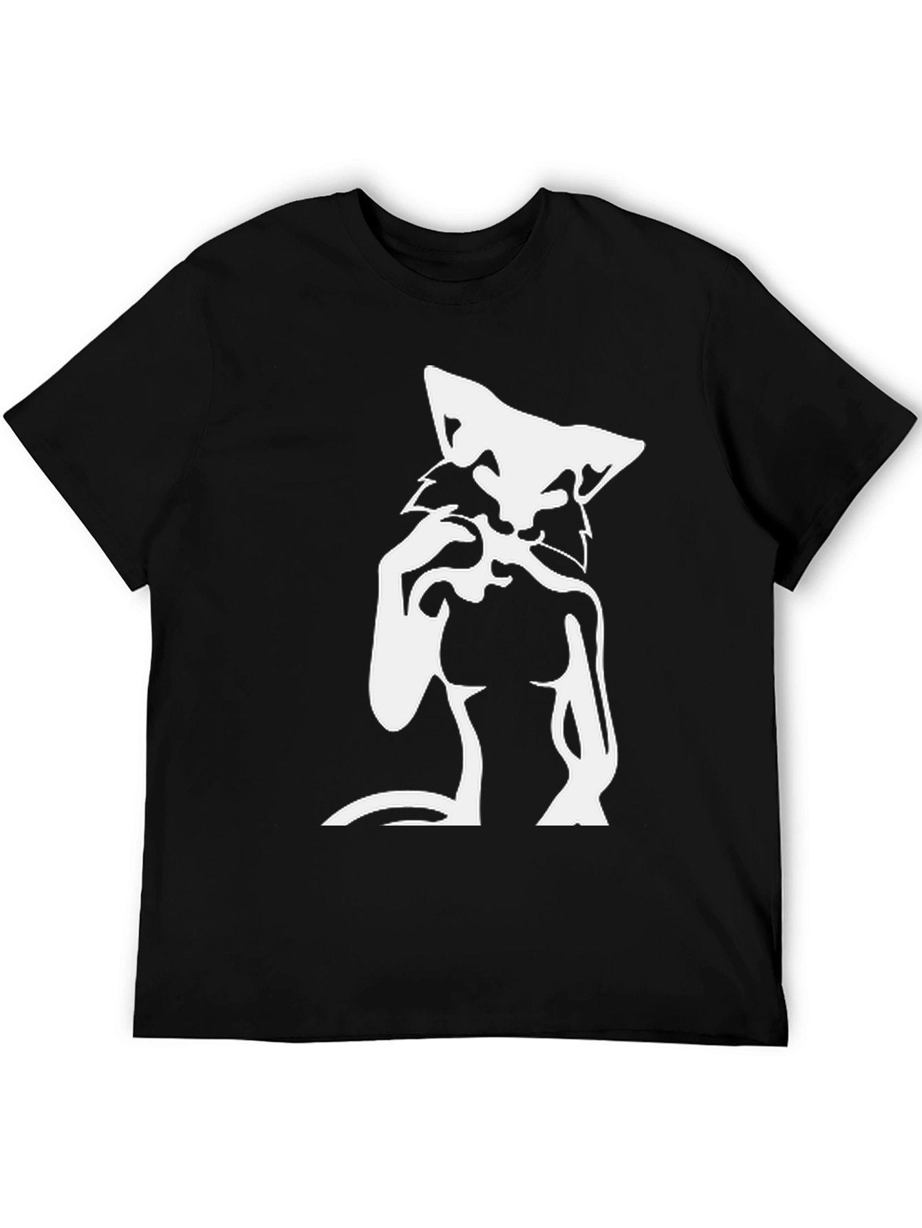Wolf Graphic T-Shirt - Mens Black Tee