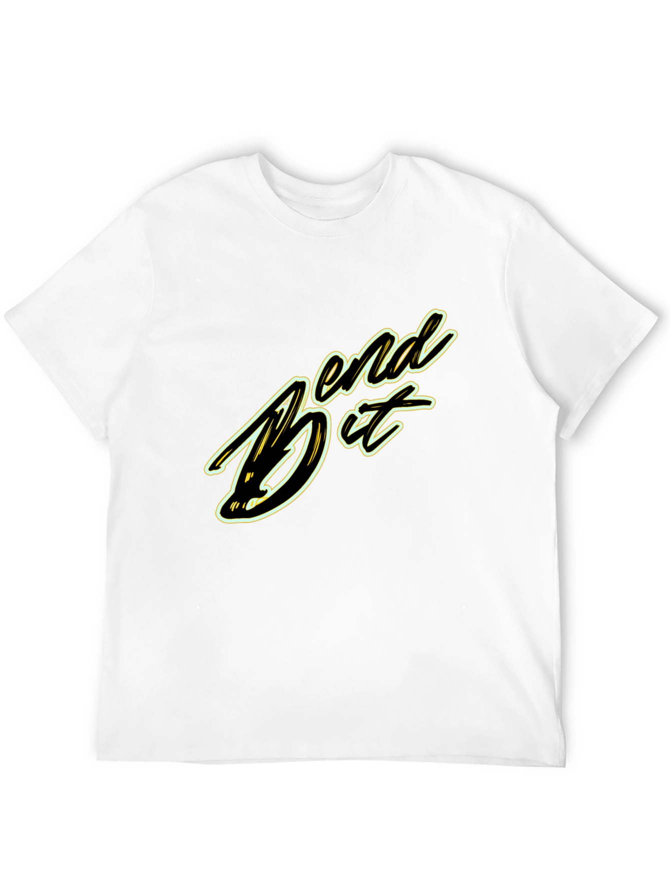 Bend It Graphic Tee - Black Cotton Blend