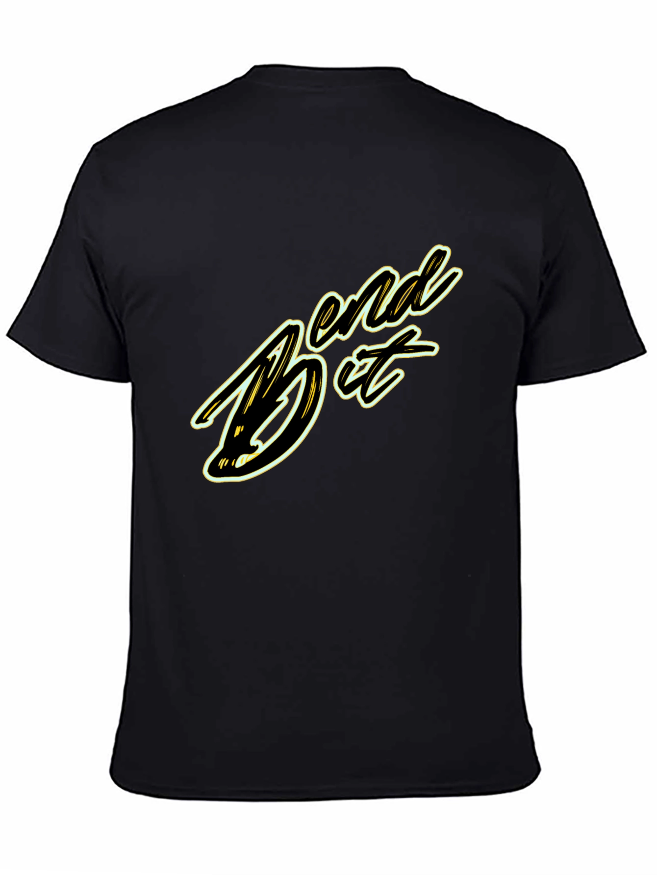 Bend It Graphic Tee - Black Cotton Blend
