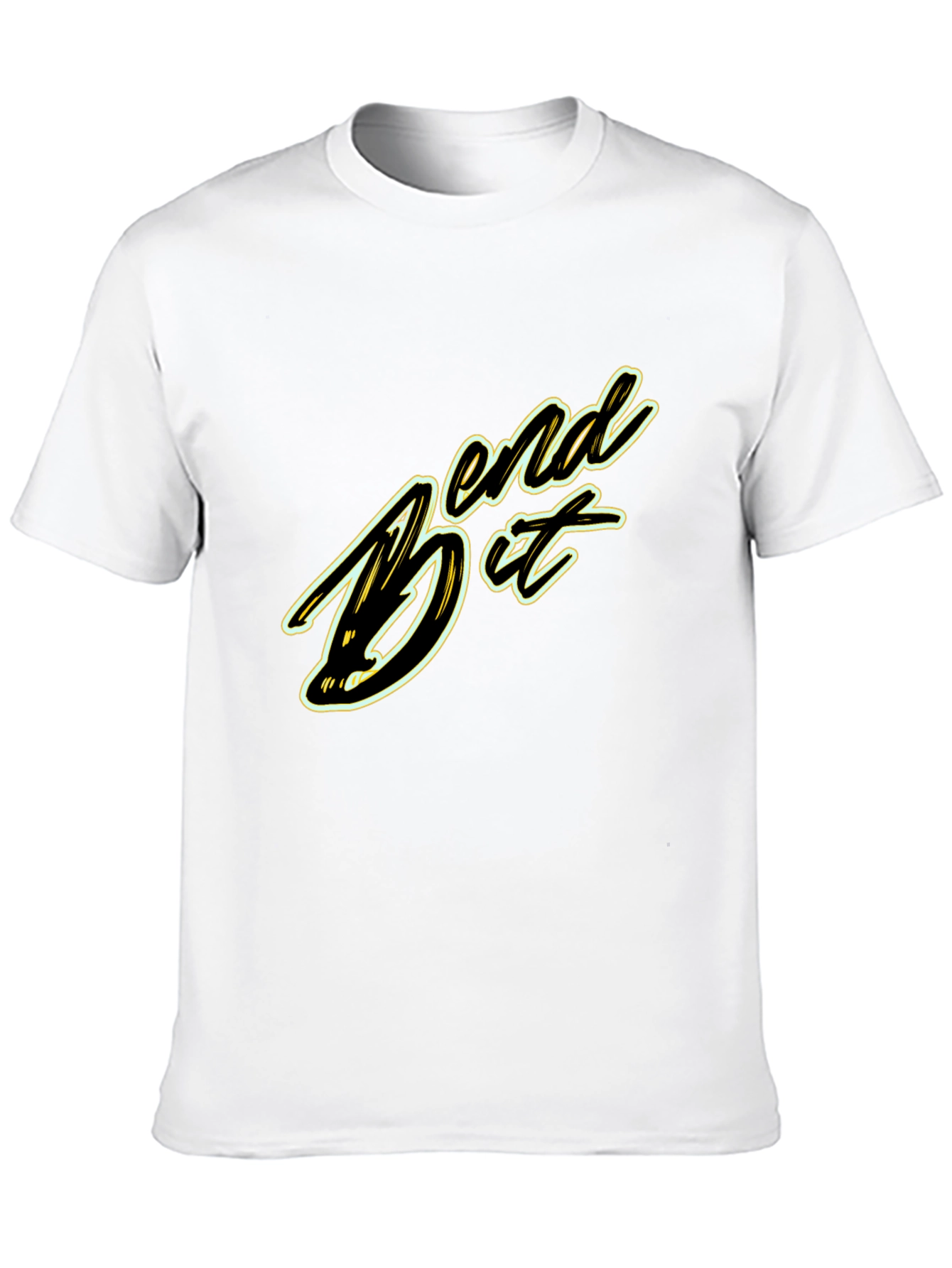Bend It Graphic Tee - Black Cotton Blend