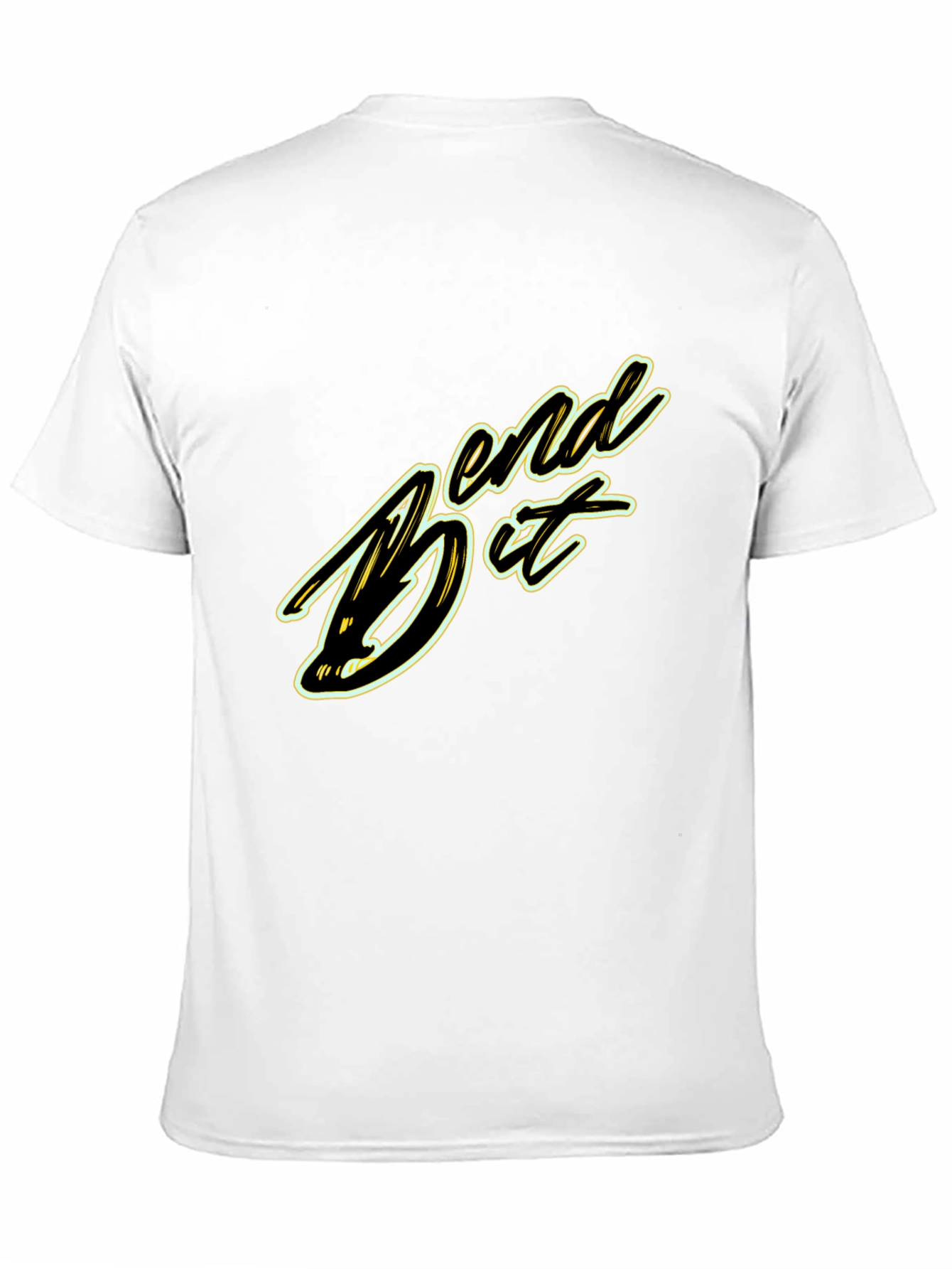 Bend It Graphic Tee - Black Cotton Blend