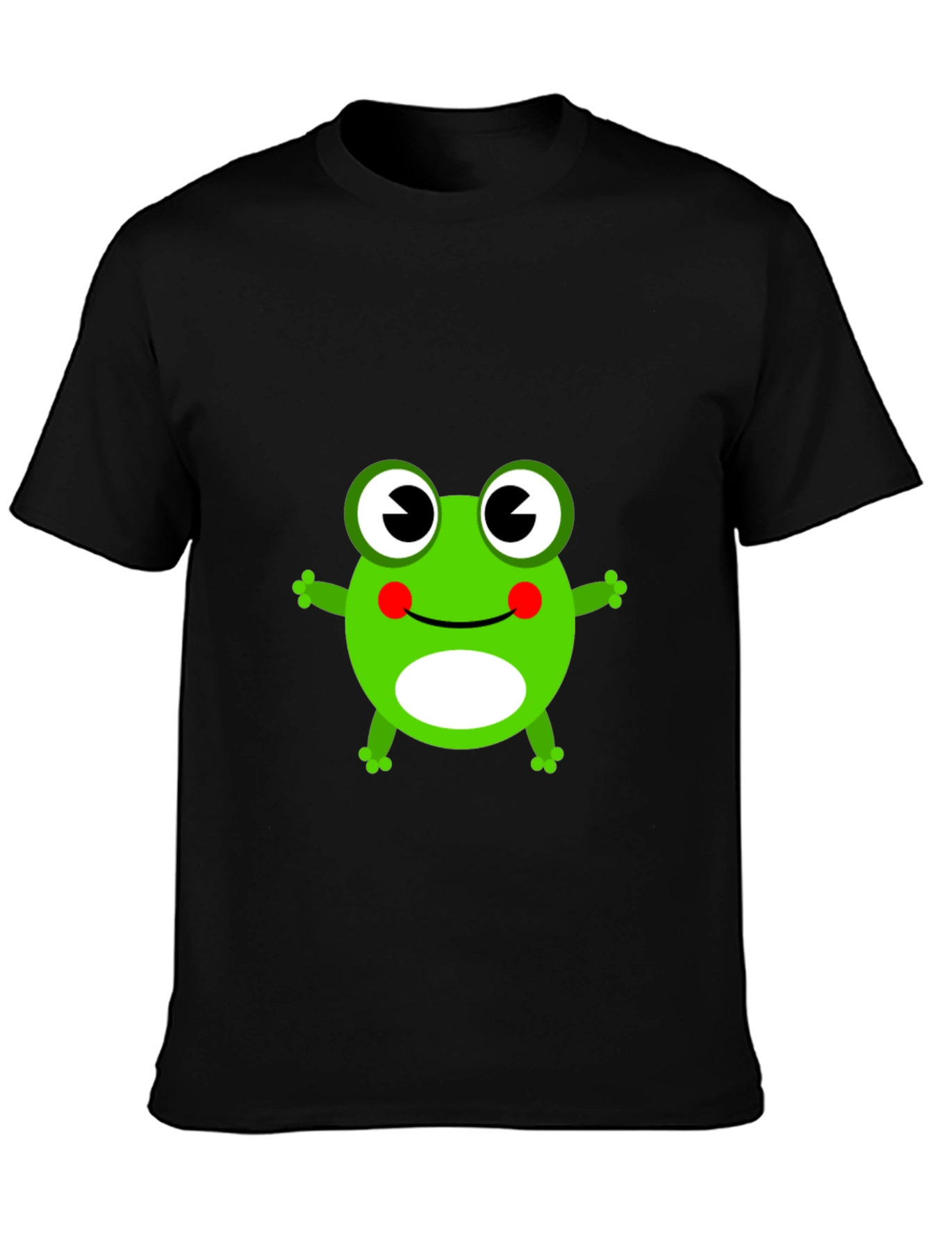 Frog Graphic T-Shirt - Black Cotton Tee