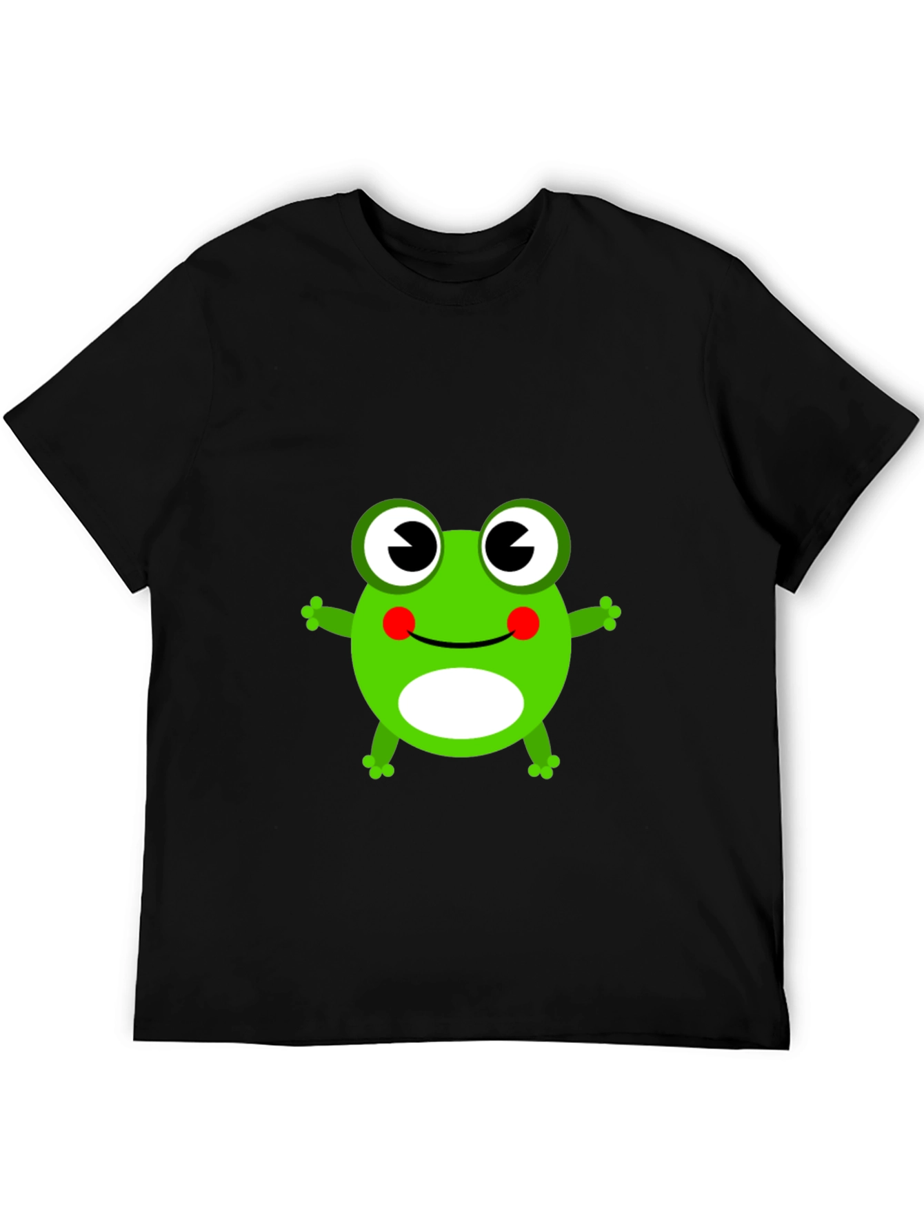 Frog Graphic T-Shirt - Black Cotton Tee