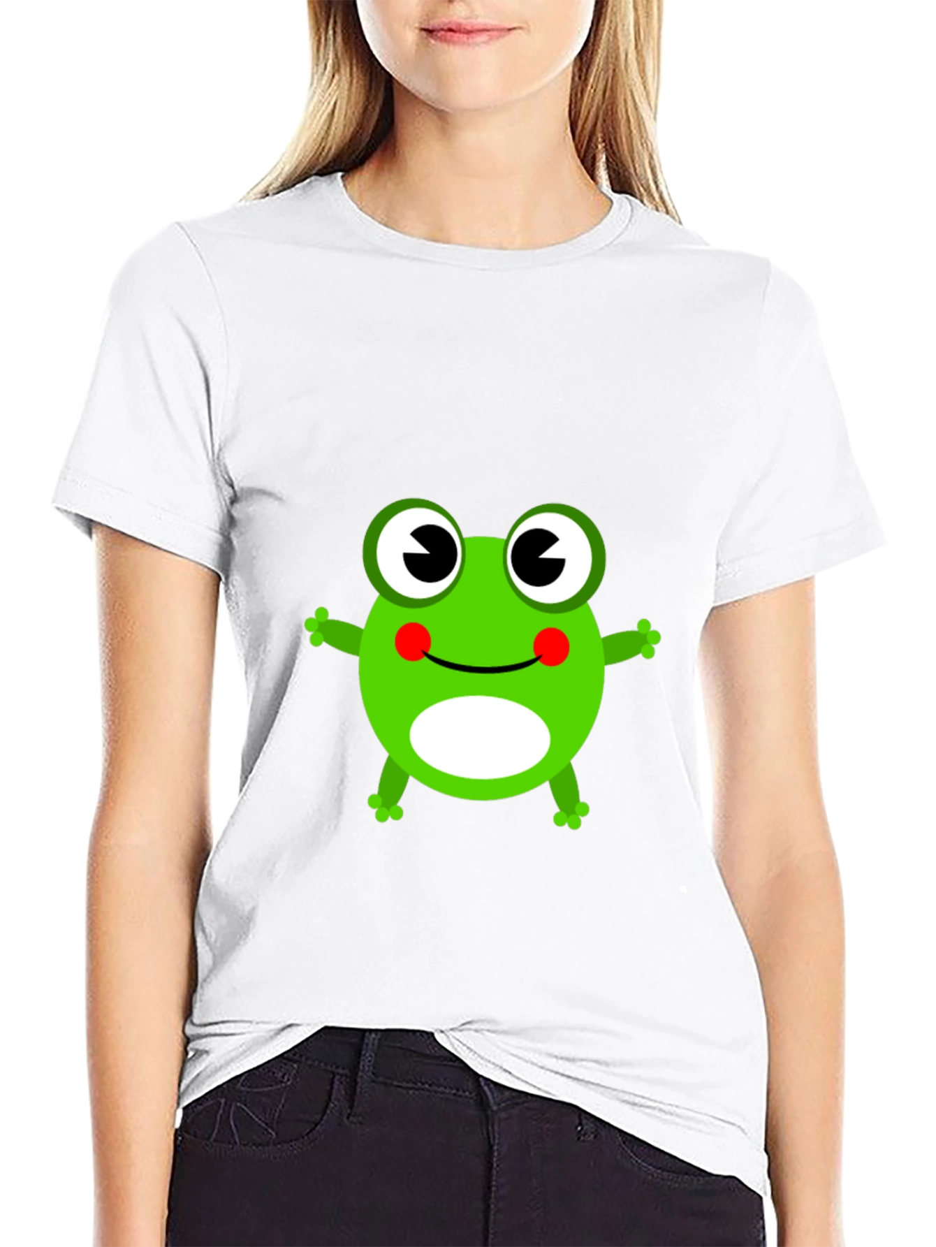 Frog Graphic T-Shirt - Black Cotton Tee