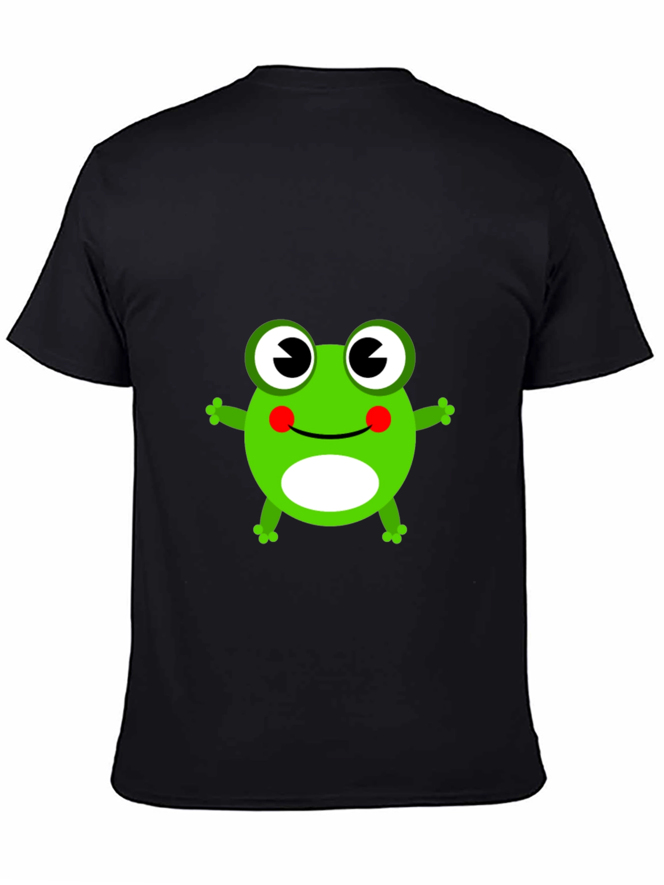 Frog Graphic T-Shirt - Black Cotton Tee