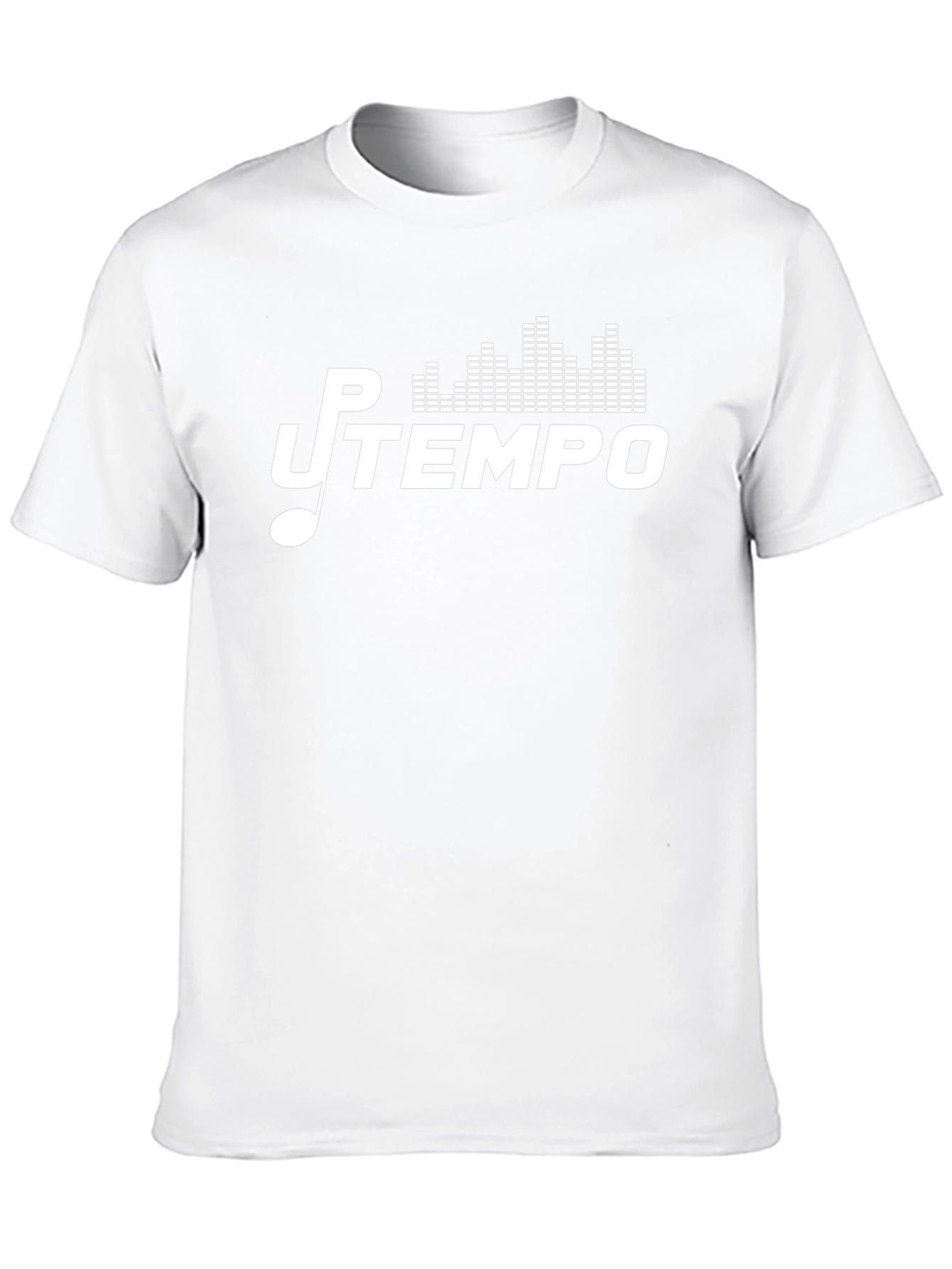 Up Tempo Black Graphic Tee - Music Inspired Design