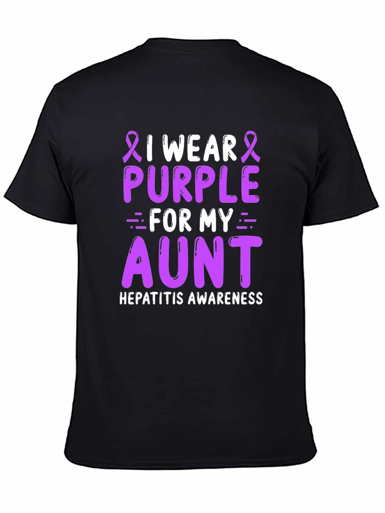 Purple Aunt Hepatitis Awareness T-Shirt