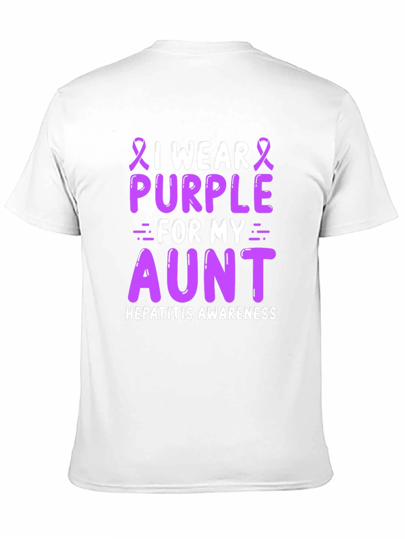 Purple Aunt Hepatitis Awareness T-Shirt