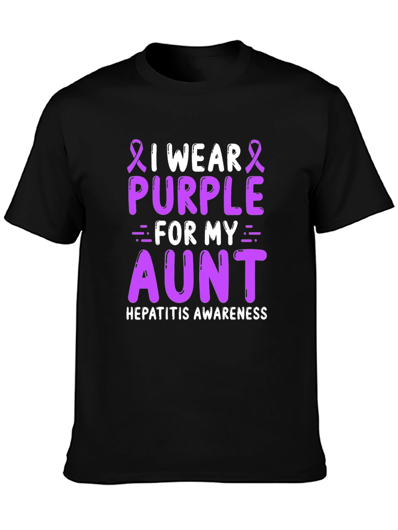 Purple Aunt Hepatitis Awareness T-Shirt