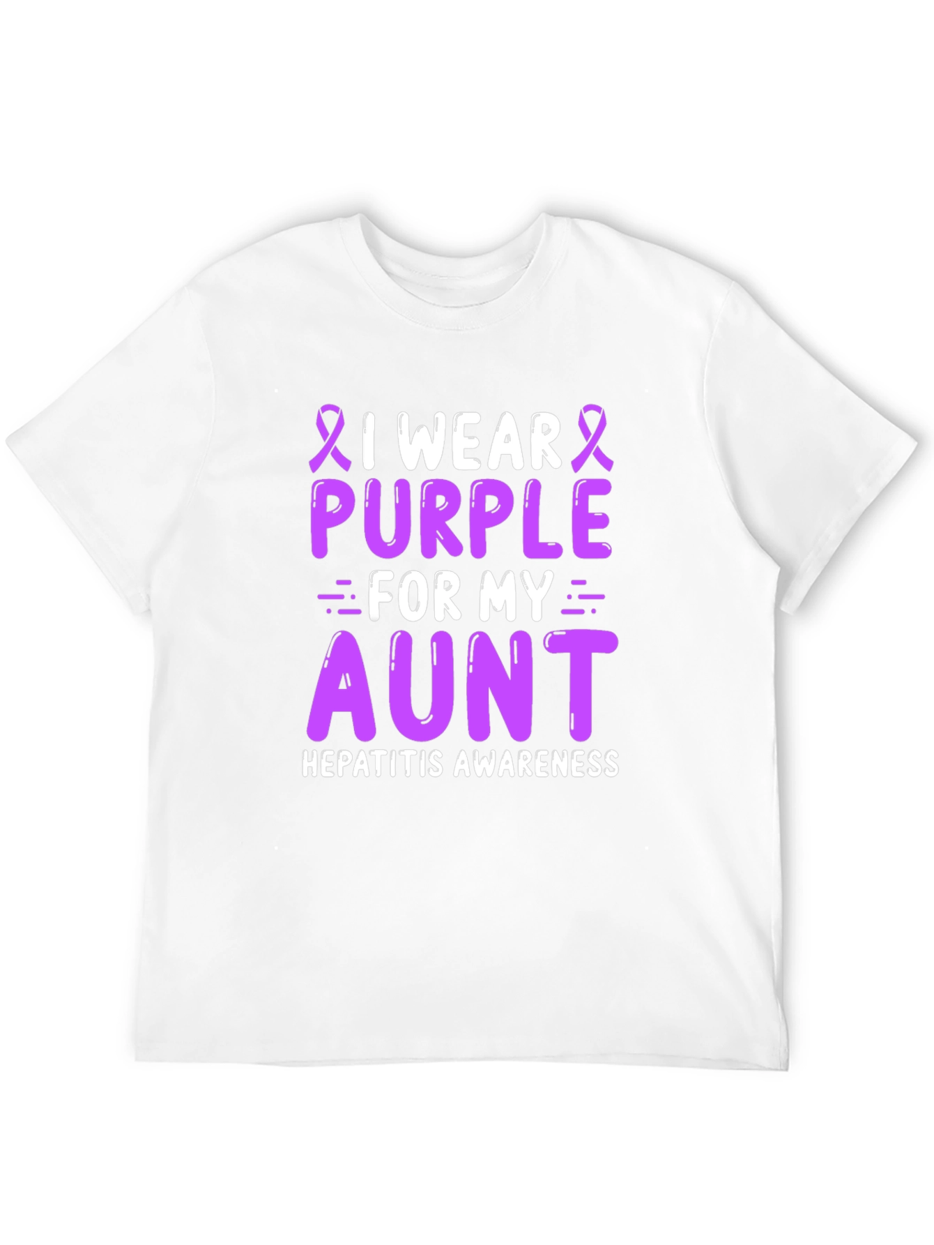 Purple Aunt Hepatitis Awareness T-Shirt