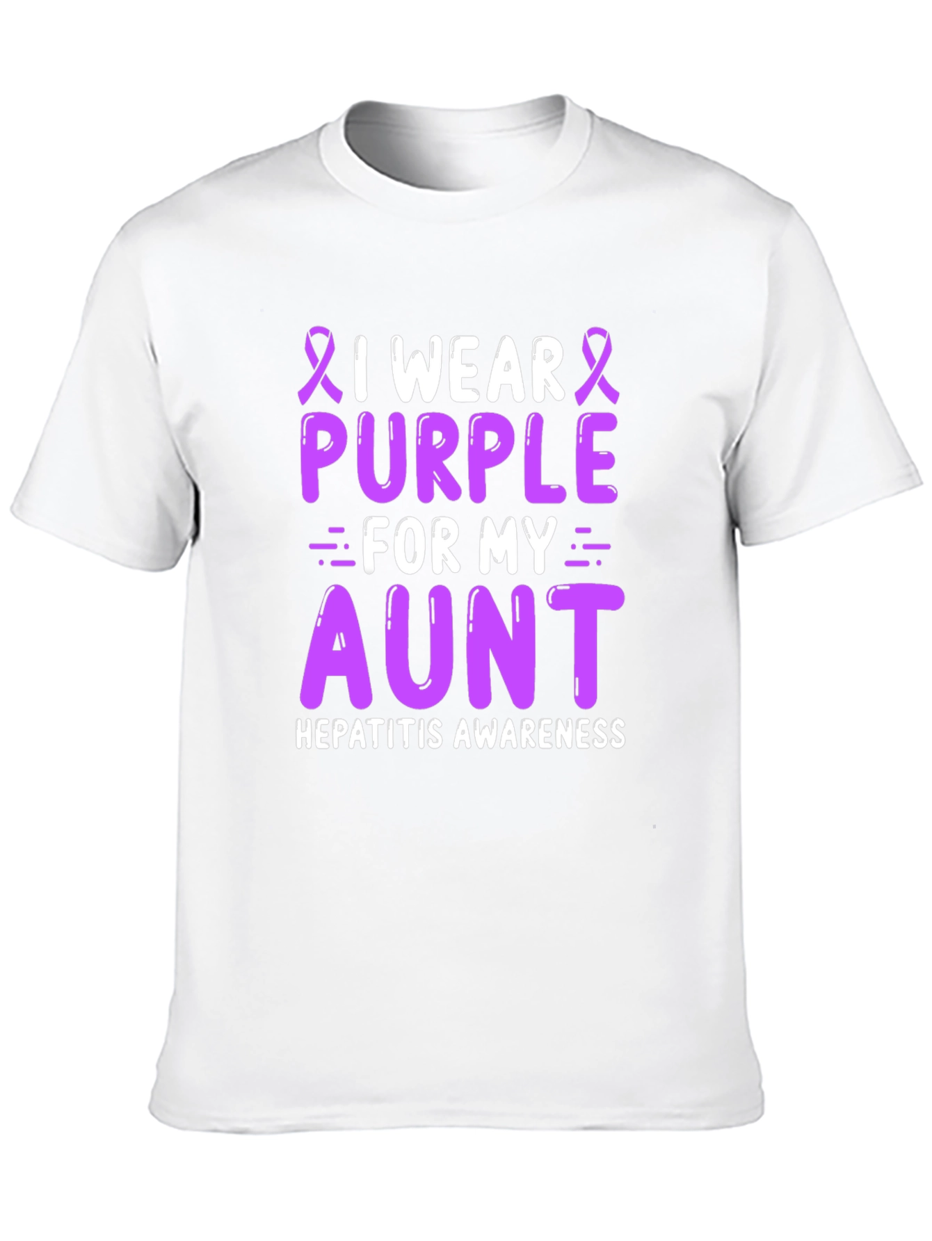 Purple Aunt Hepatitis Awareness T-Shirt