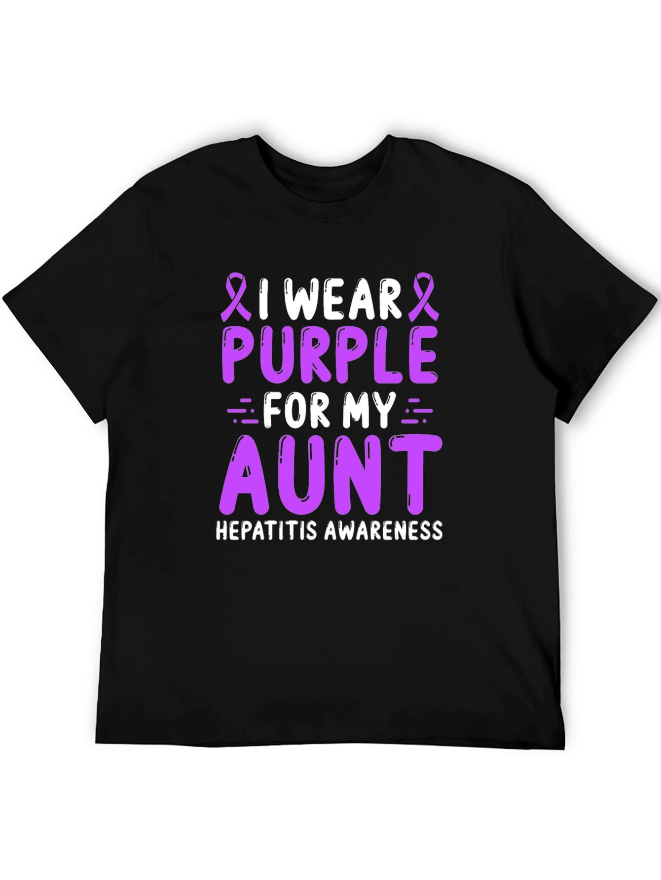 Purple Aunt Hepatitis Awareness T-Shirt