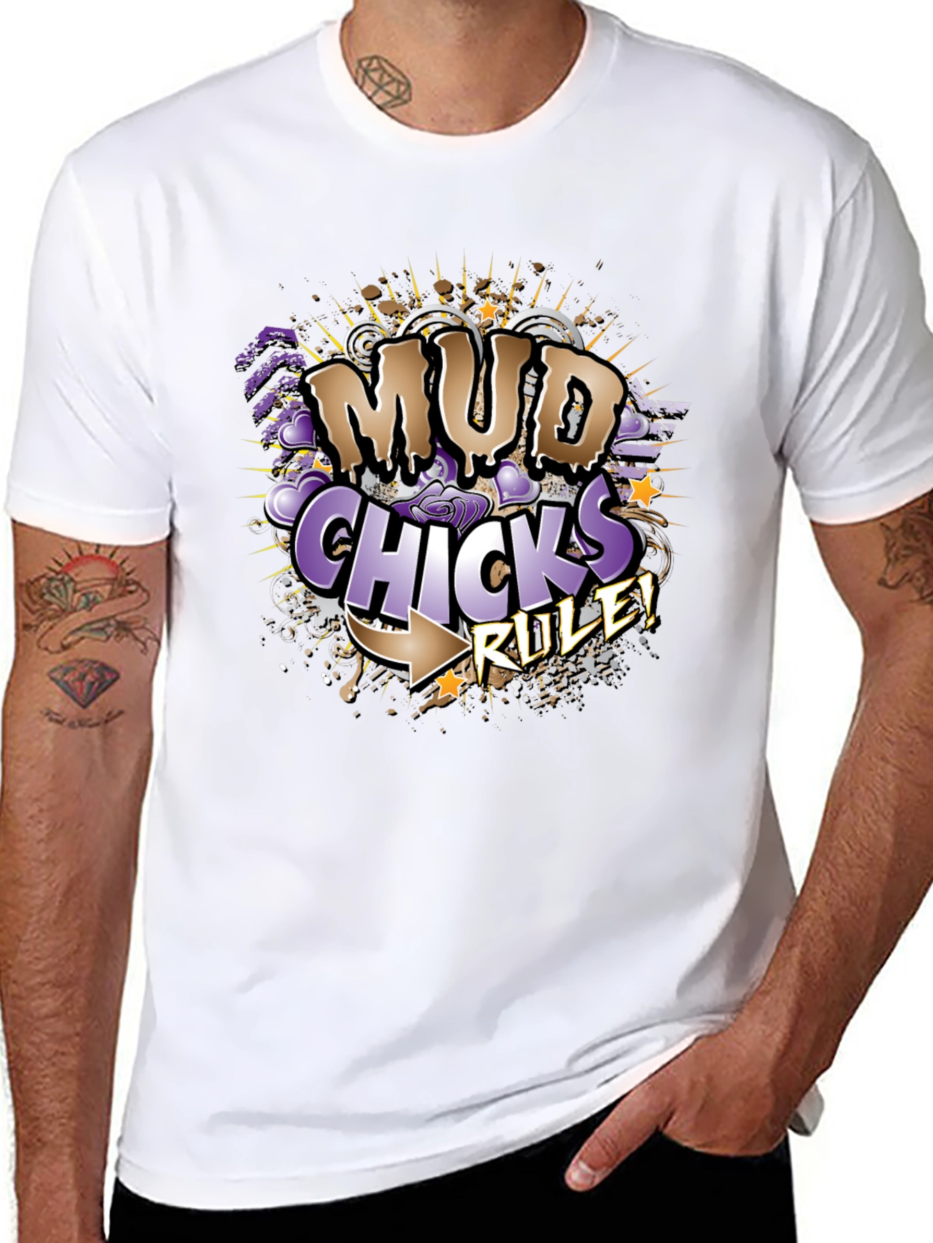 Mud Chicks Rule! Graphic T-Shirt