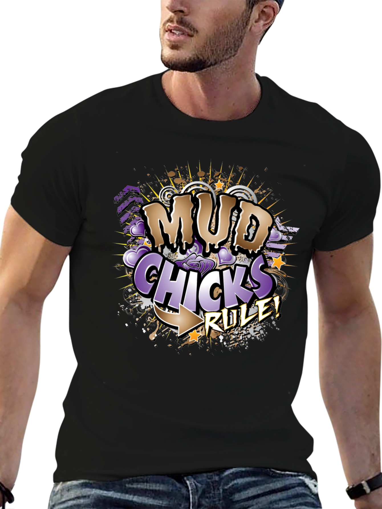Mud Chicks Rule! Graphic T-Shirt