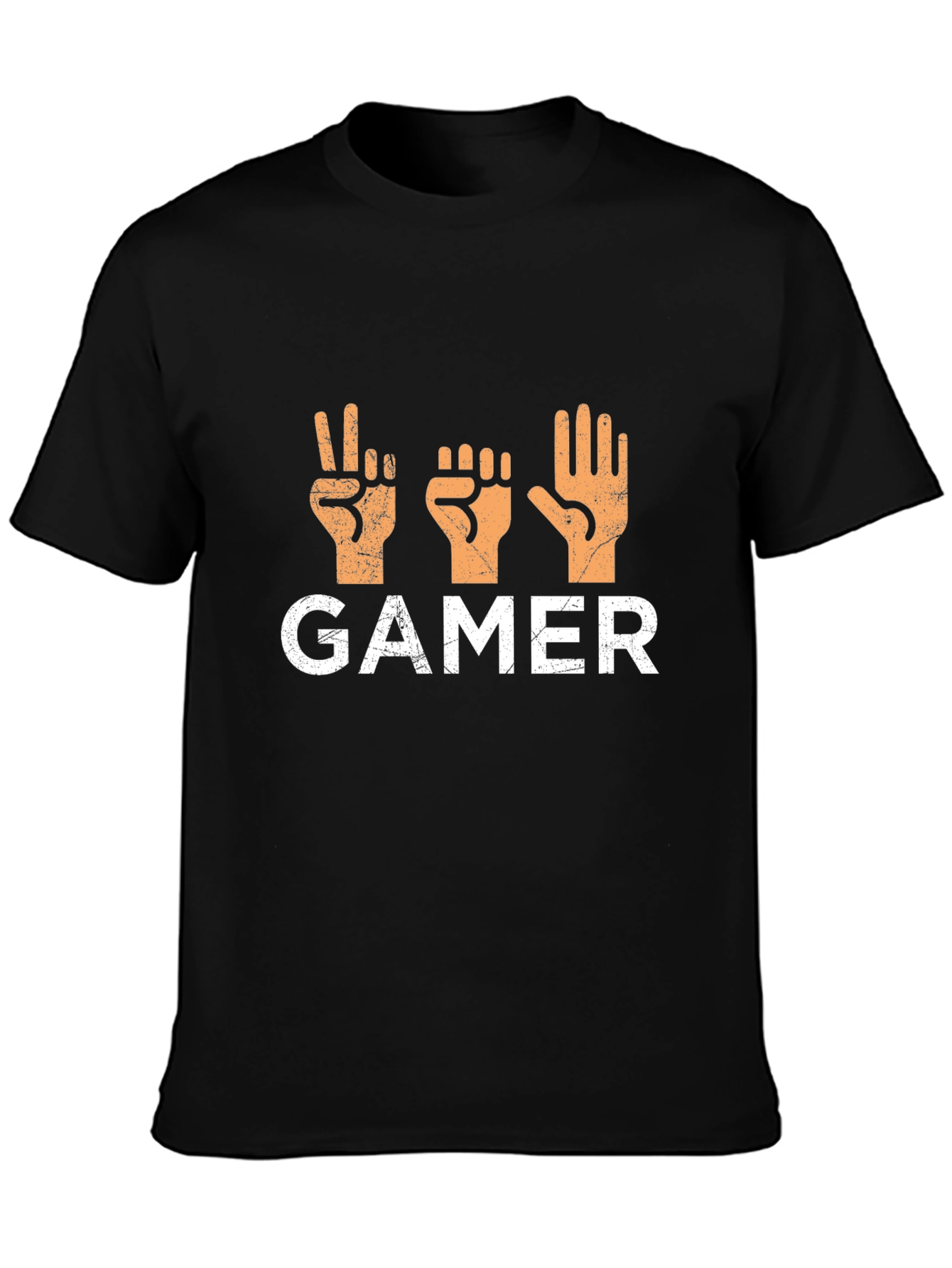 Gamer Rock Paper Scissors T-Shirt - Black