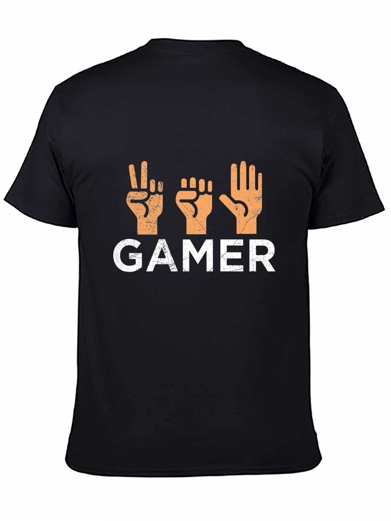 Gamer Rock Paper Scissors T-Shirt - Black