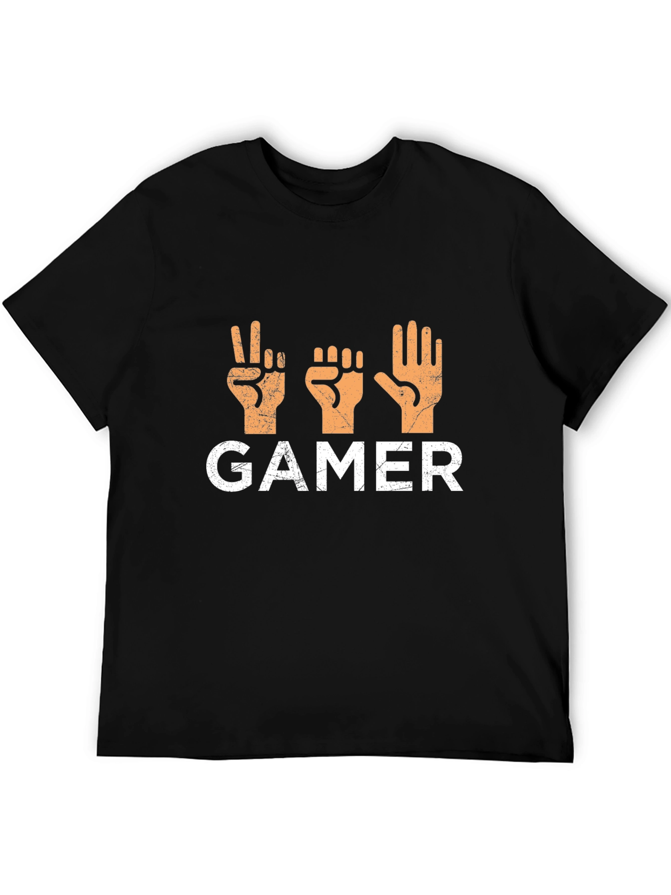 Gamer Rock Paper Scissors T-Shirt - Black