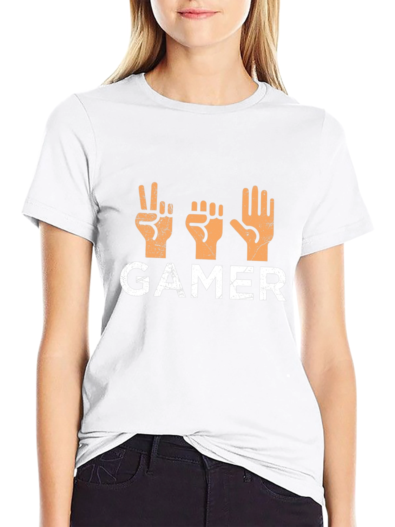 Gamer Rock Paper Scissors T-Shirt - Black