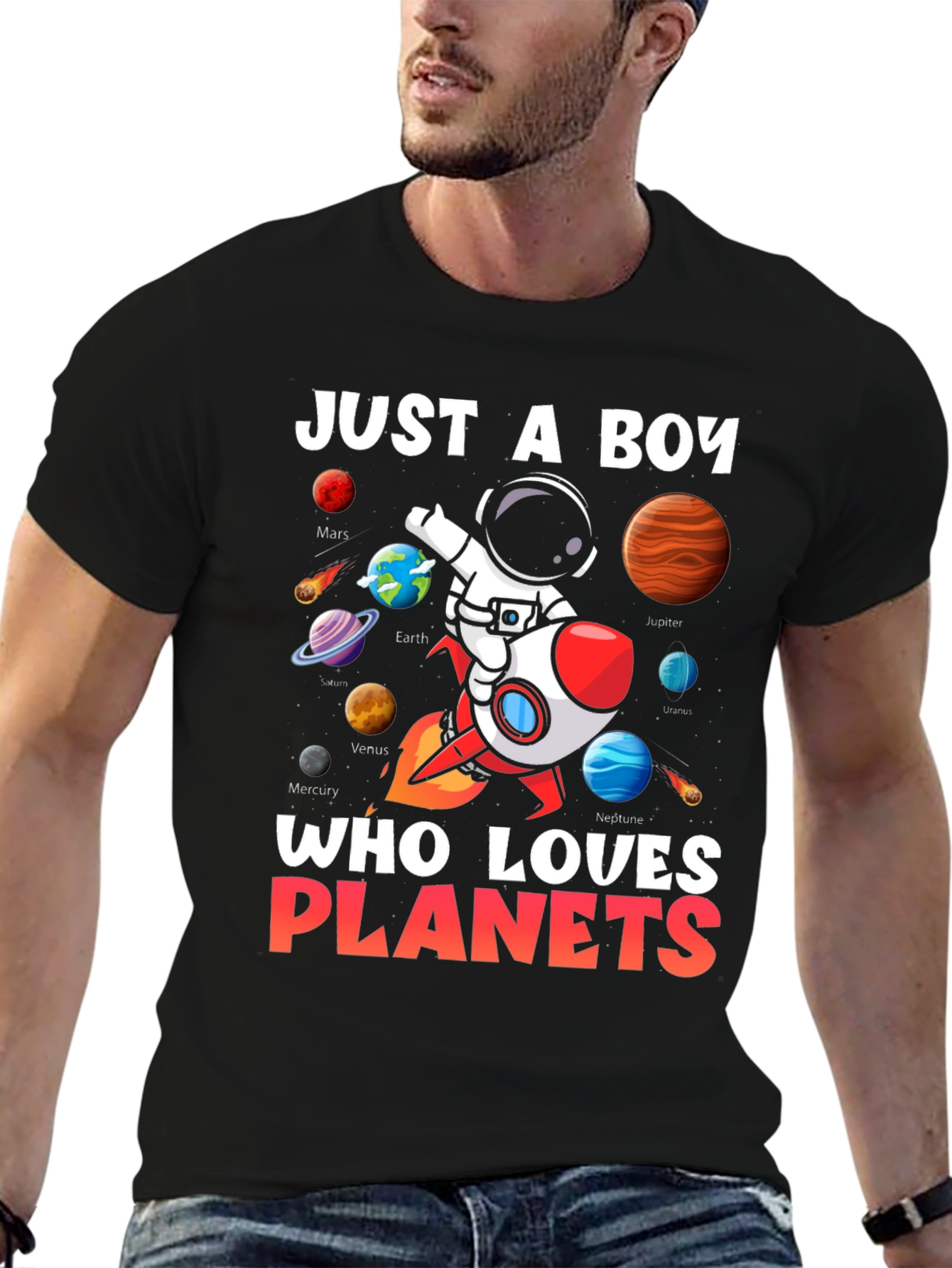 Boy Planets T-Shirt: Just a Boy Who Loves Planets!