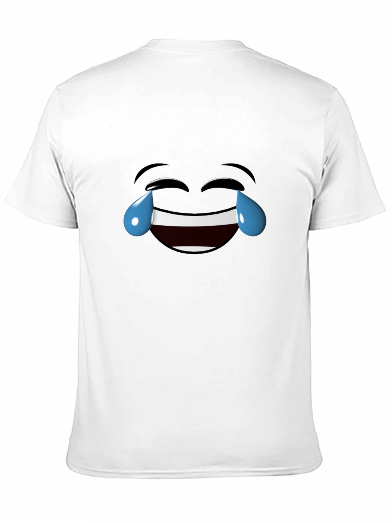 Laughing Emoji Black Cotton T-Shirt