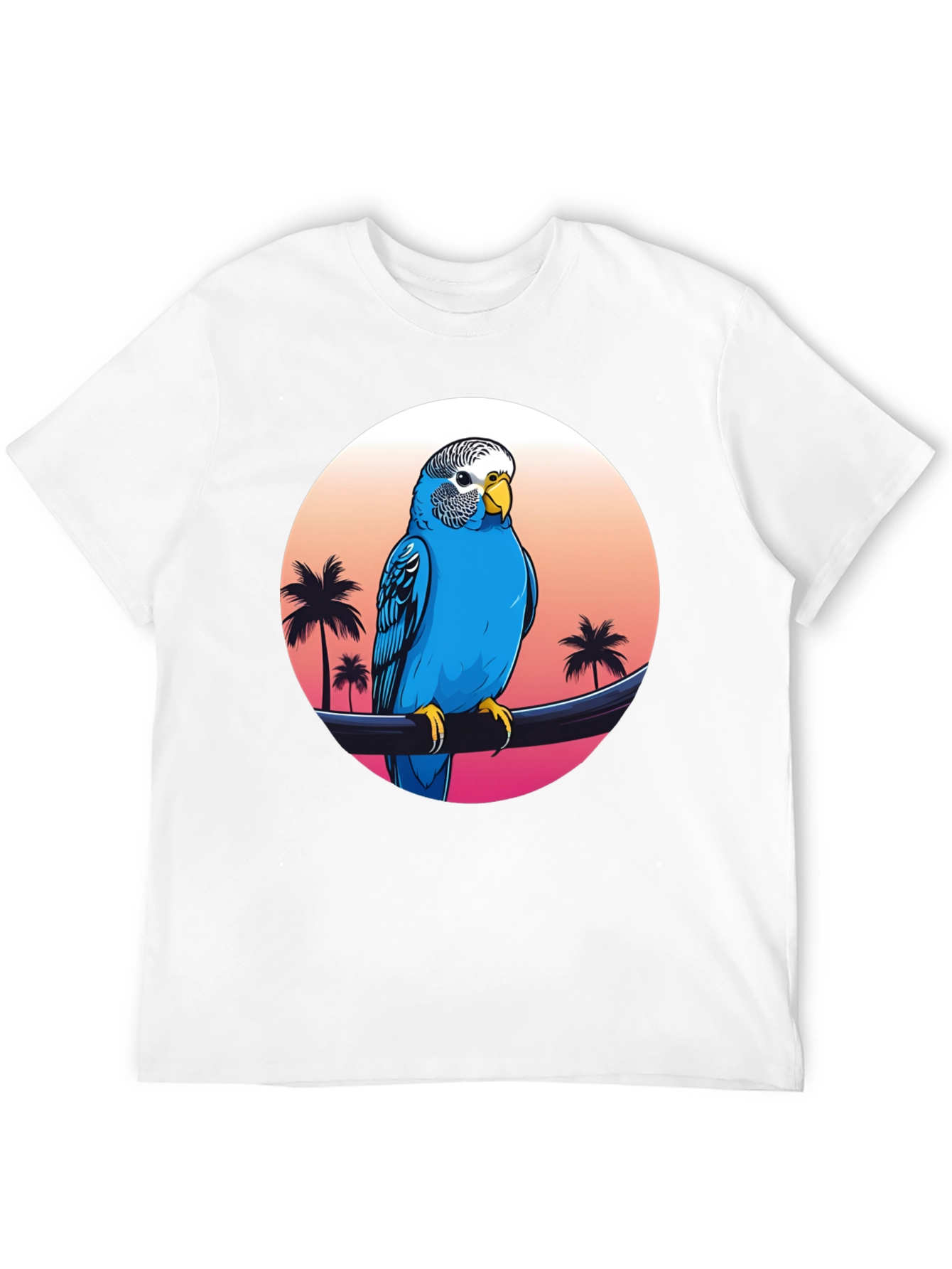 Parrot on Tropical Sunset T-Shirt