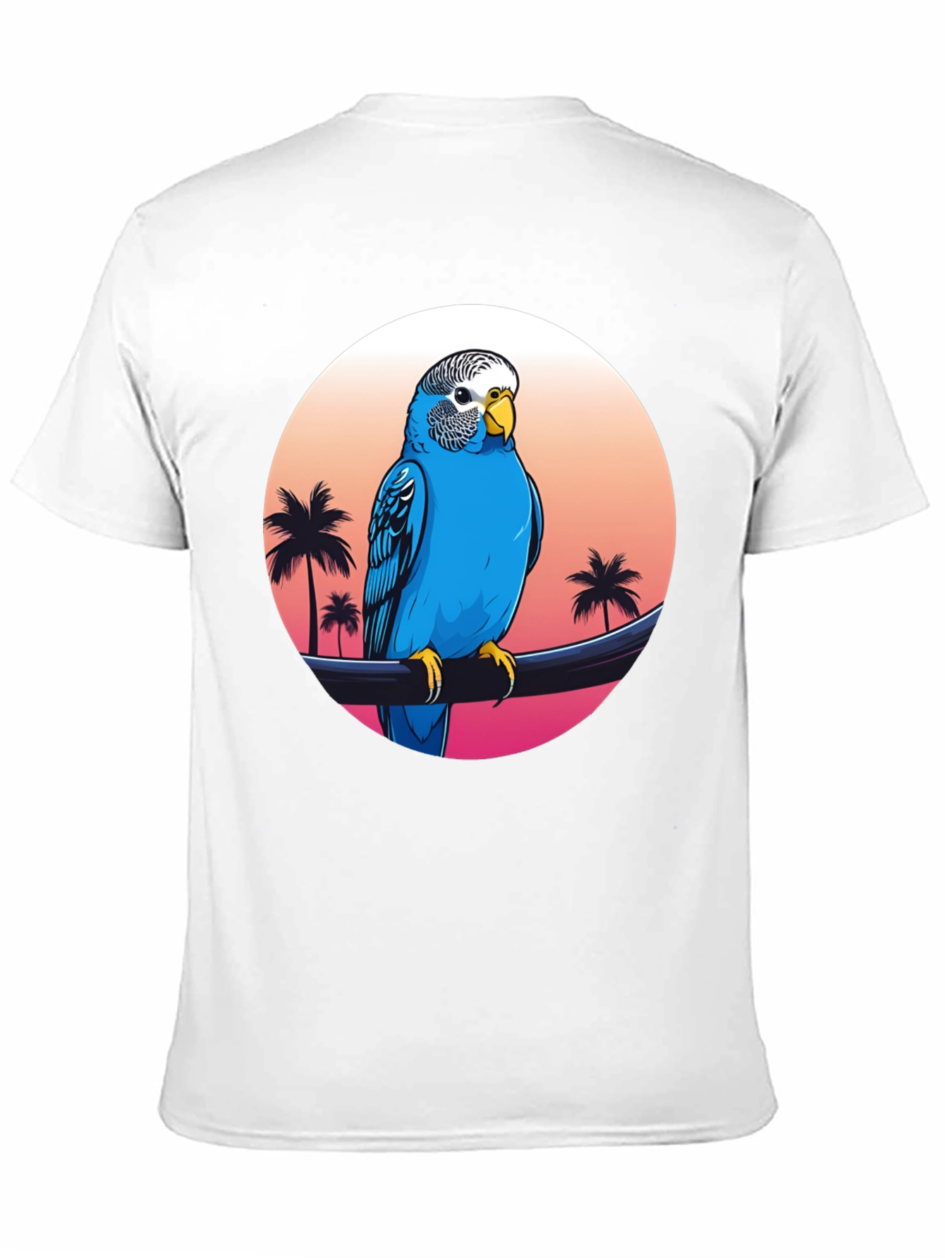 Parrot on Tropical Sunset T-Shirt