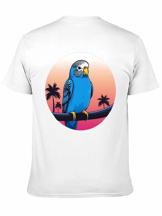Parrot on Tropical Sunset T-Shirt