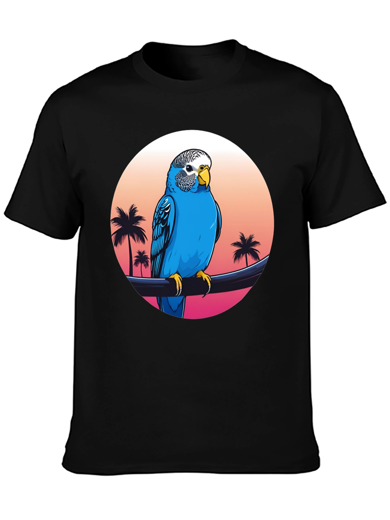 Parrot on Tropical Sunset T-Shirt