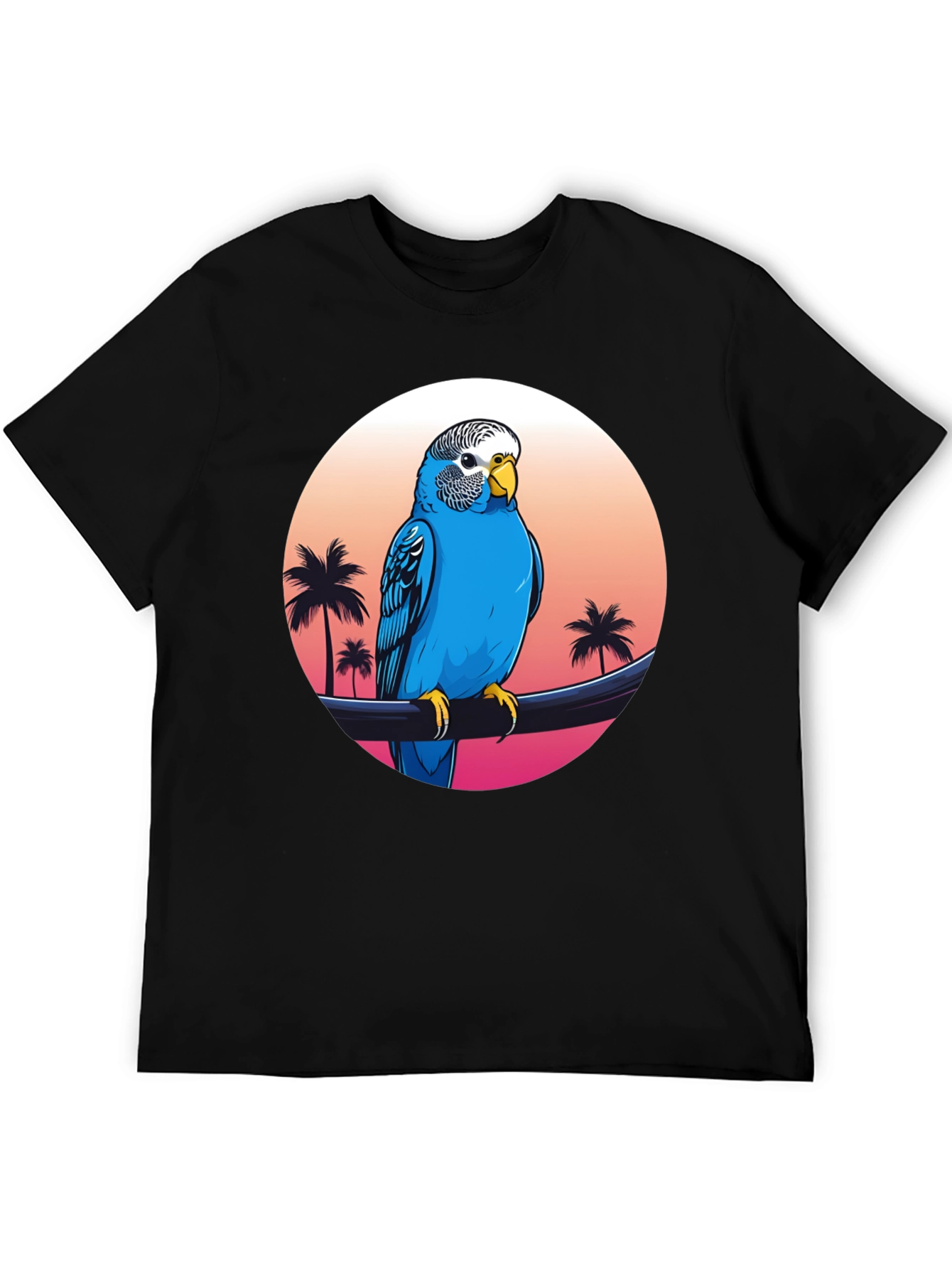 Parrot on Tropical Sunset T-Shirt
