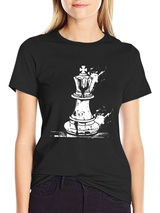 Chess King Graphic Tee - Stylish Black T-Shirt
