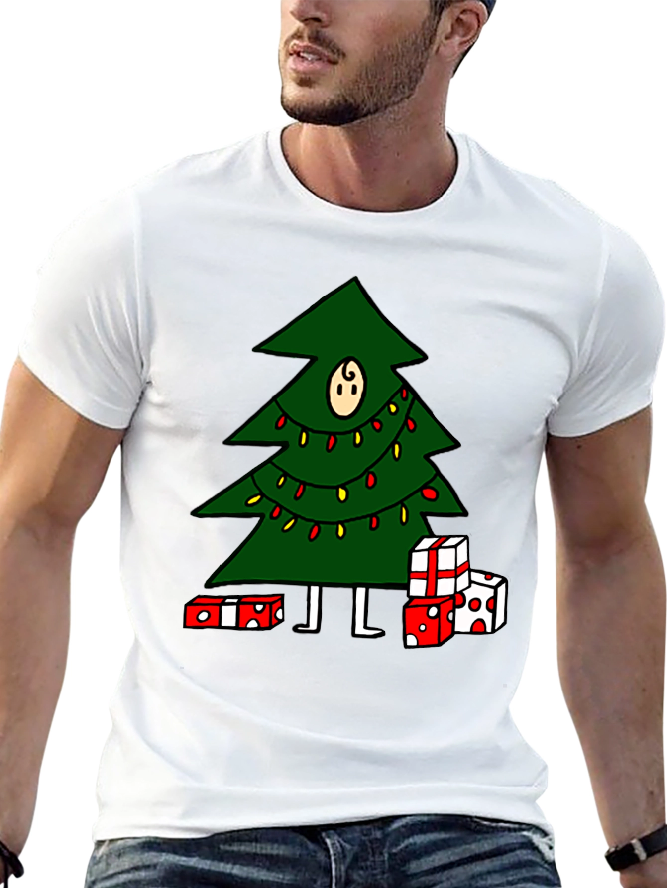 Christmas Tree Graphic Tee - Holiday Fun!