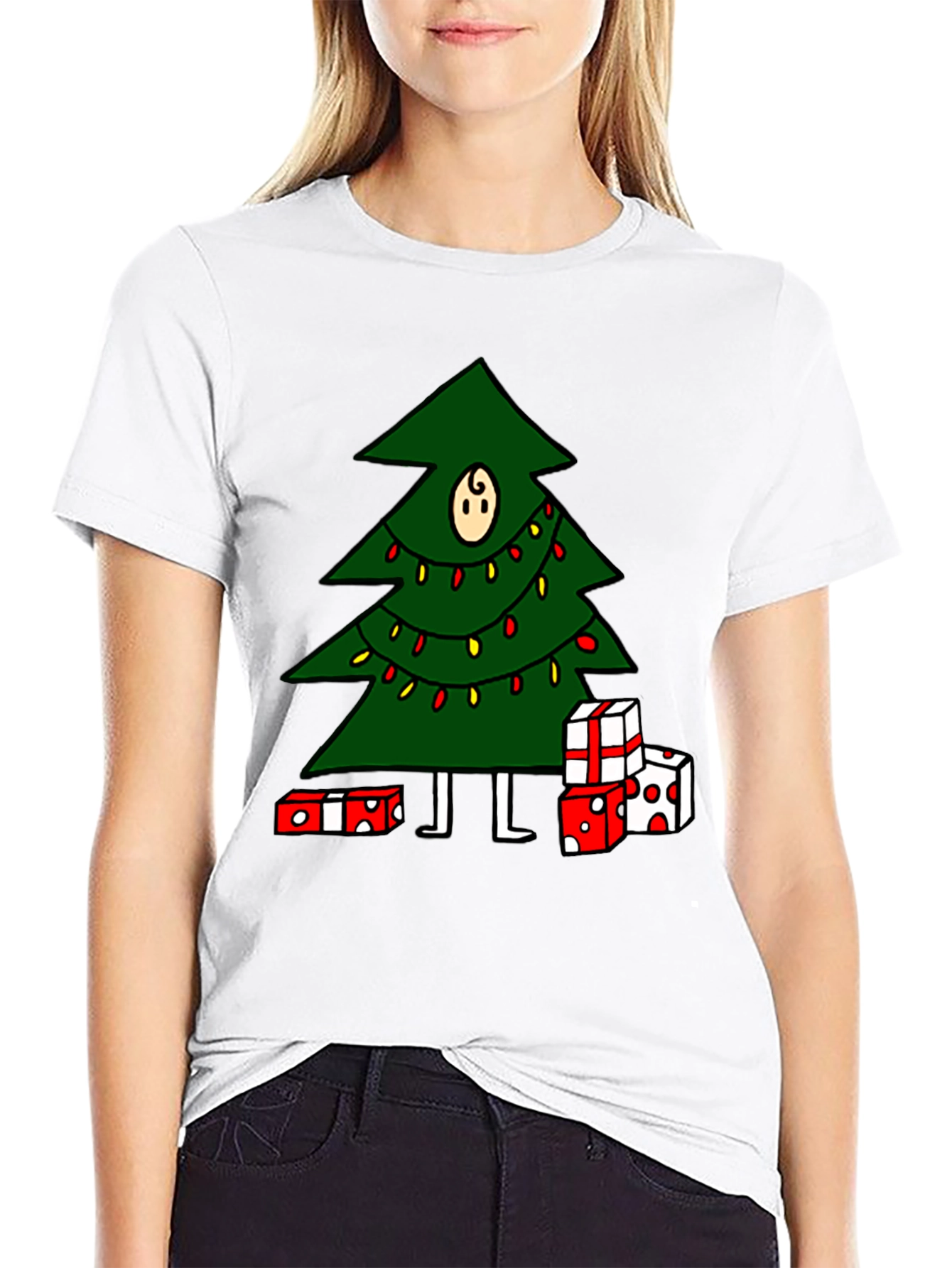 Christmas Tree Graphic Tee - Holiday Fun!