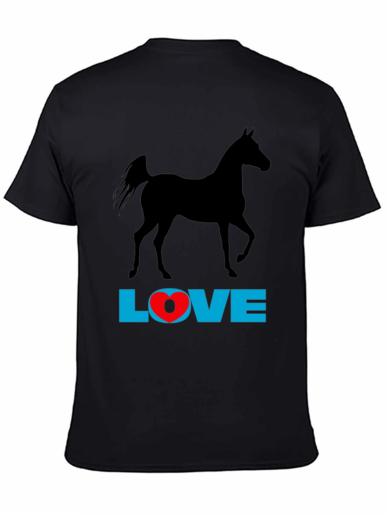 Horse Love Graphic Tee - Black