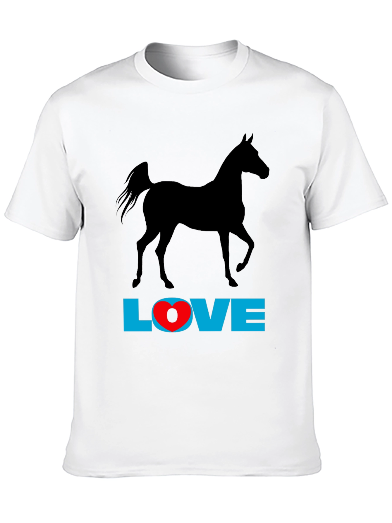 Horse Love Graphic Tee - Black