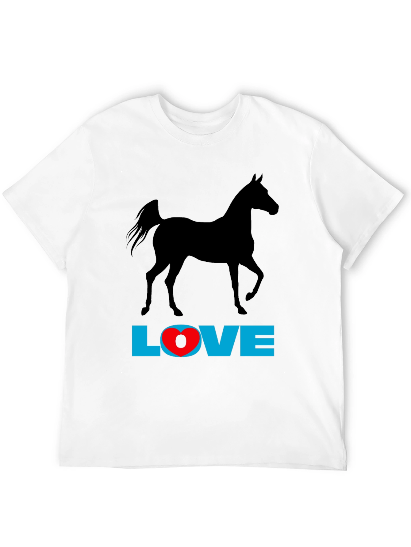 Horse Love Graphic Tee - Black