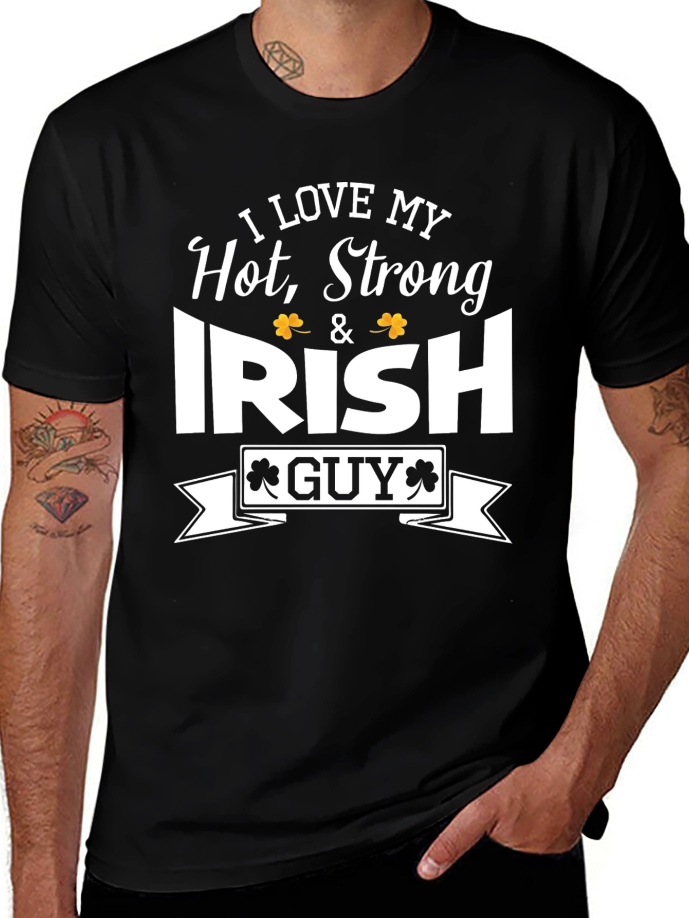 I Love My Hot Strong Irish Guy T-Shirt