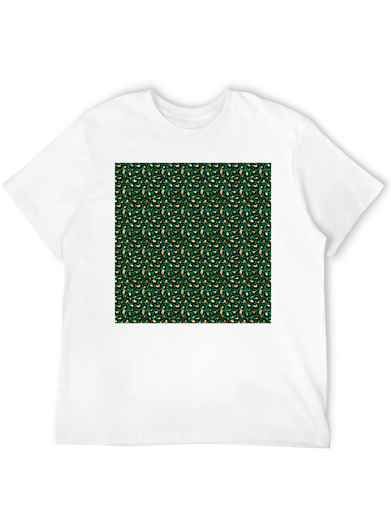 Green Leopard Print T-Shirt