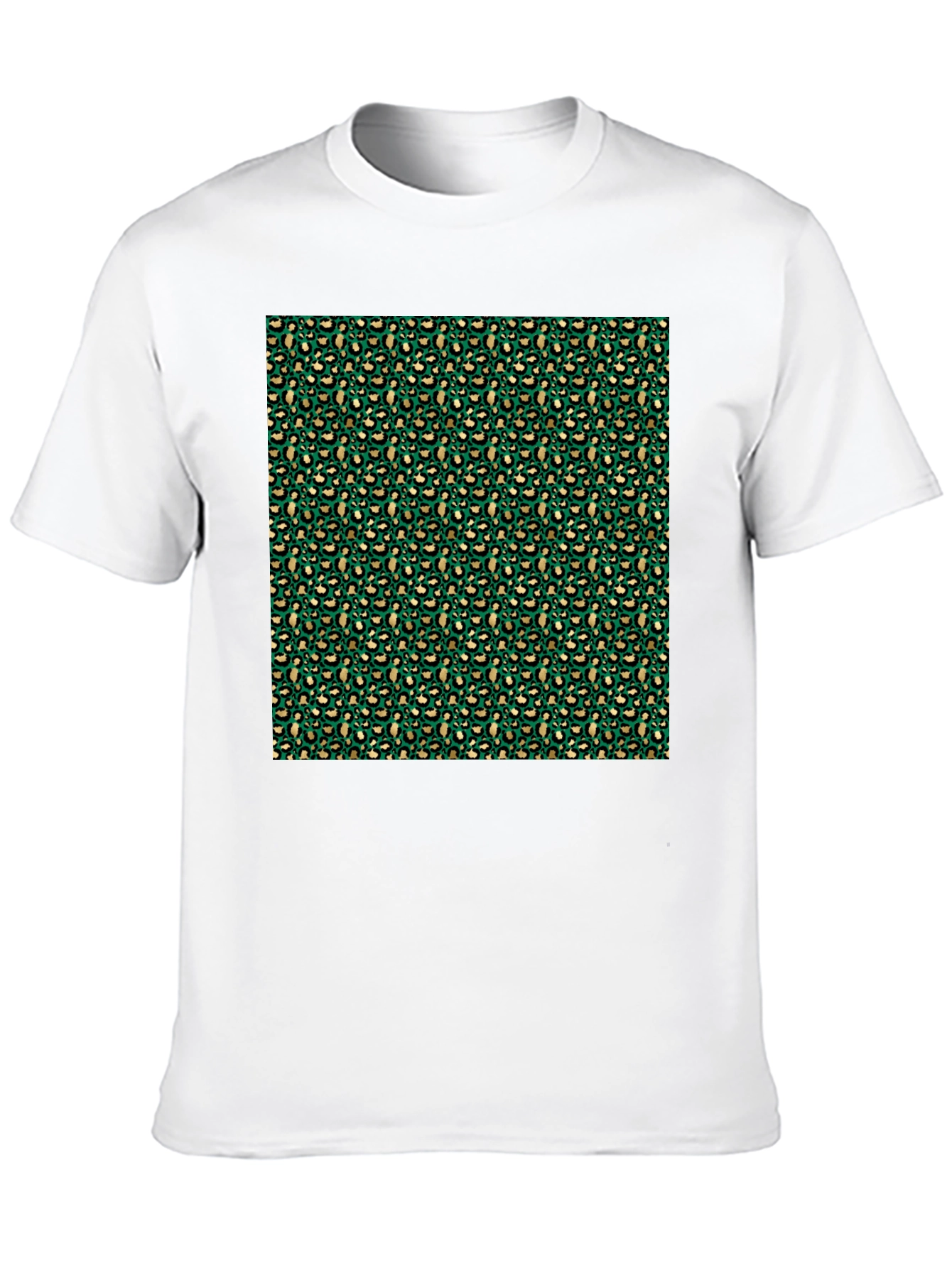 Green Leopard Print T-Shirt