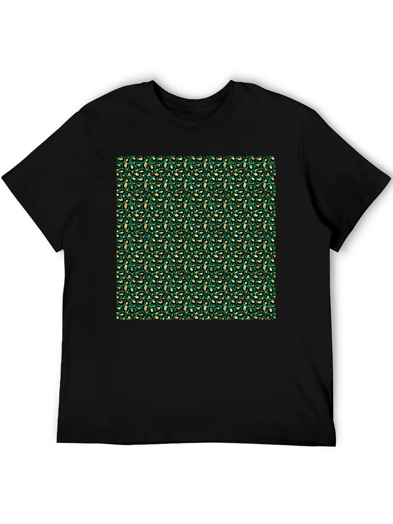 Green Leopard Print T-Shirt